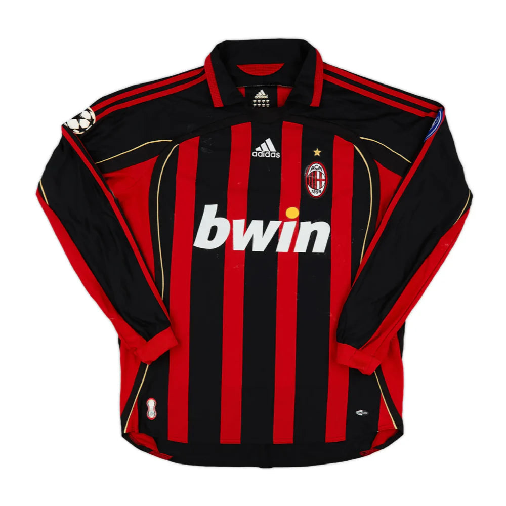 2006-07 AC Milan Long Sleeve Home Shirt