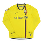 2008-09 FC Barcelona Away Long Sleeve Kit