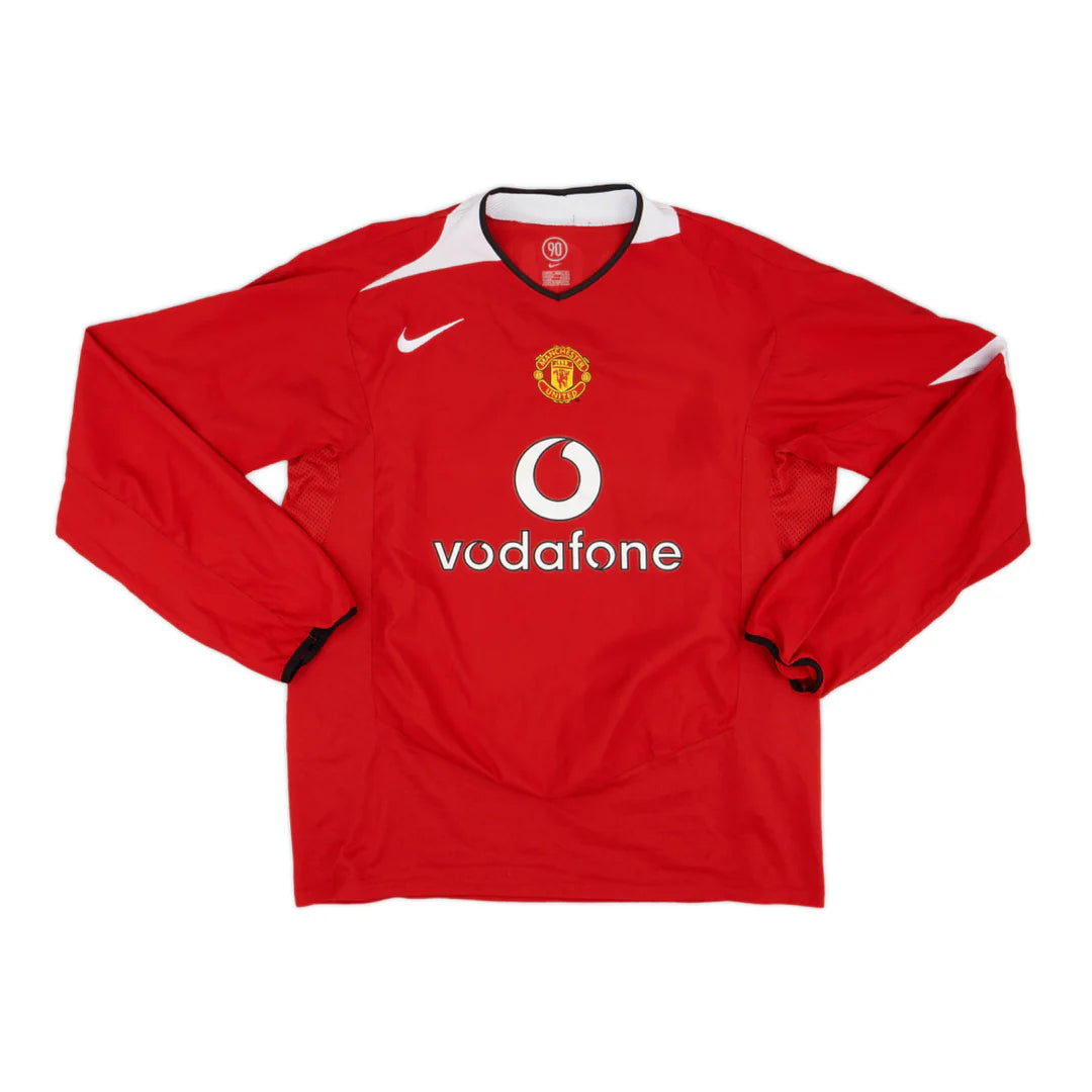 2004-06 Manchester United FC Long Sleeve Home Shirt