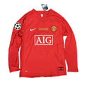 2007-08 Manchester United Home Shirt Long Sleeve