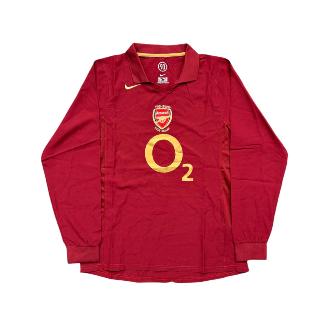 2005-06 Arsenal FC Long Sleeve Home Shirt