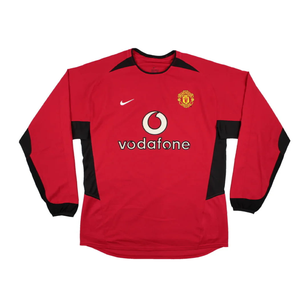 2002-04 Manchester United FC Long Sleeve Home Shirt