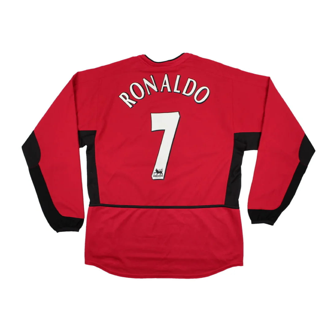 2002-04 Manchester United FC Long Sleeve Home Shirt